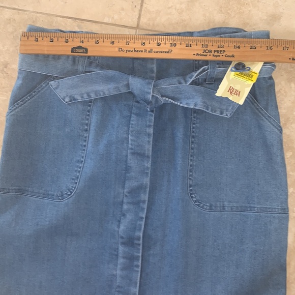 NWT Reba southwestern chambray denim shirt skirt sz 4 - Picture 10 of 11